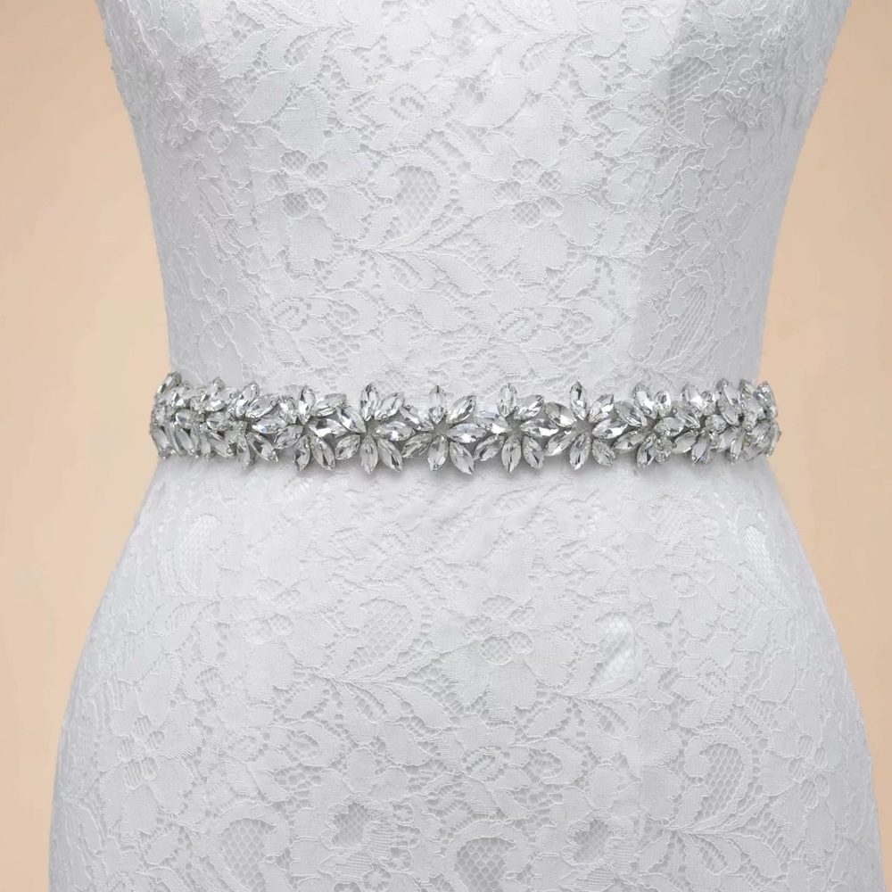 Crystal Bridal Belt Rhinestone Wedding Sash
